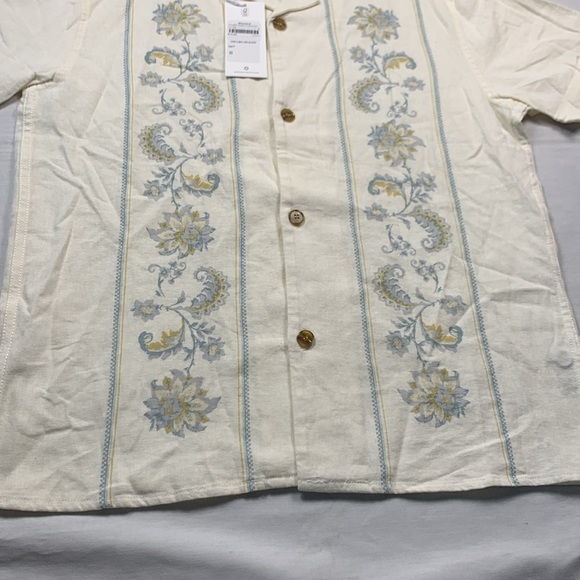 NWT Rhythm Men’s Cairo Cuban Linen SS Shirt - Picture 3 of 6